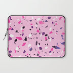 Pink Shadows Terrazzo Laptop Sleeve Gallery Image 1