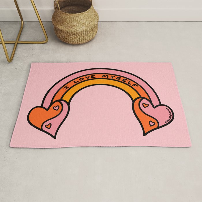 I Love Myself Rug Gallery Image 1