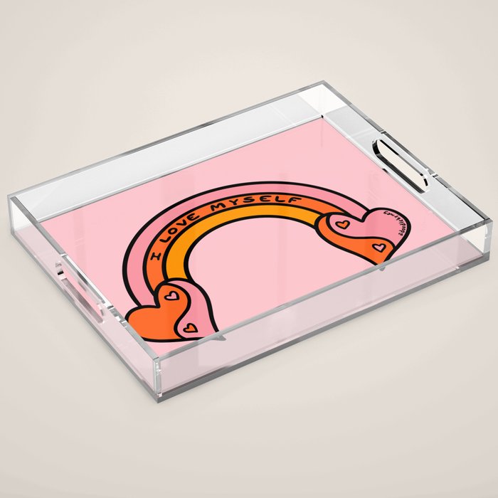 I Love Myself Acrylic Tray Gallery Image 1