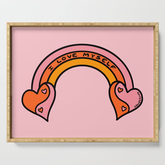 I Love Myself Serving Tray Gallery Image 1