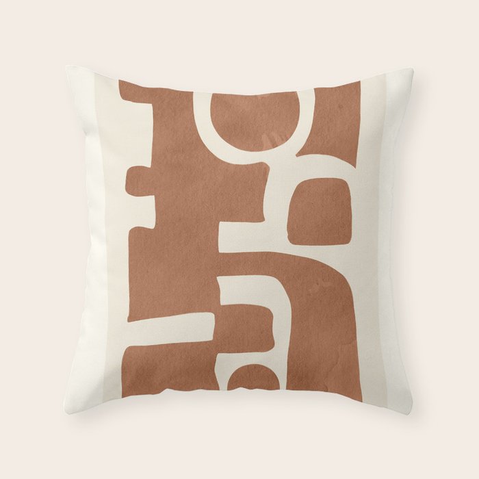 Modern Abstract Minimal Art 12 Throw Pillow Gallery Image 1