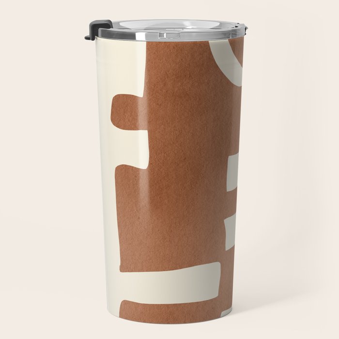 Modern Abstract Minimal Art 12 Travel Mug Gallery Image 3