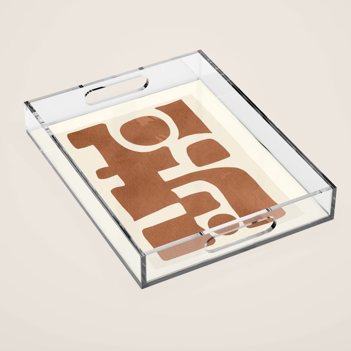 Modern Abstract Minimal Art 12 Acrylic Tray Gallery Image 1