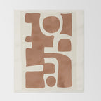 Modern Abstract Minimal Art 12 Throw Blanket Gallery Image 2