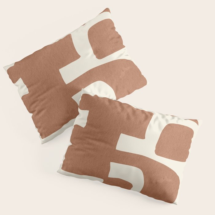 Modern Abstract Minimal Art 12 Pillow Sham Gallery Image 3