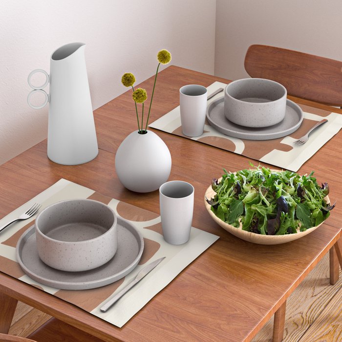 Modern Abstract Minimal Art 12 Placemat Gallery Image 2