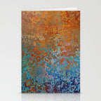 Vintage Rust, Terracotta and Blue Stationery Card Gallery Image 2