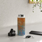 Vintage Rust, Terracotta and Blue Water Bottle Gallery Image 4