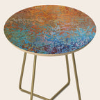 Vintage Rust, Terracotta and Blue Side Table Gallery Image 2