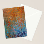 Vintage Rust, Terracotta and Blue Stationery Card Gallery Image 2