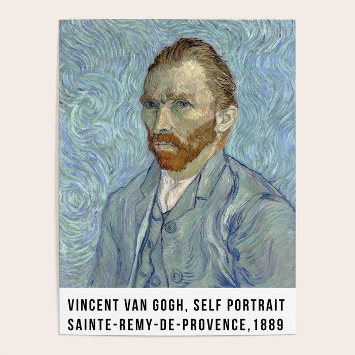 Van Gogh Self Portrait Poster Gallery Image 1