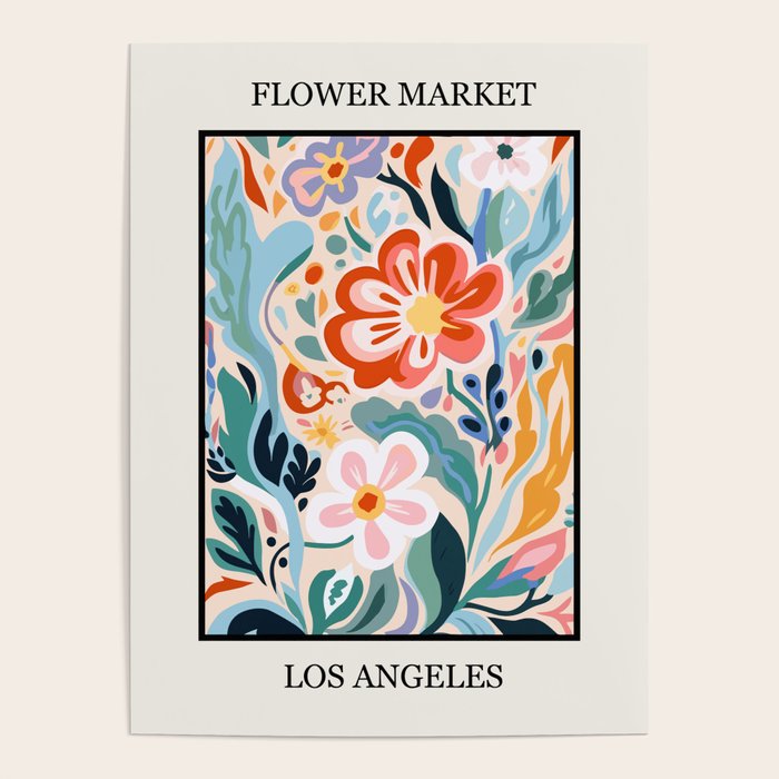 Los Angeles Flower Market Poster Gallery Image 1