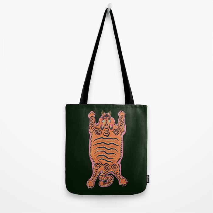 Wild Tiger Rug Tote Bag Gallery Image 2