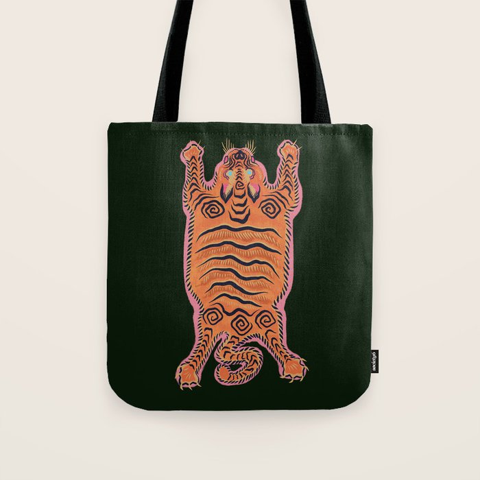 Wild Tiger Rug Tote Bag Gallery Image 1