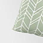 Rustic Herringbone in Sage Green Pillow Sham Gallery Image 4