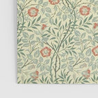 William Morris Sweet Briar Green Coral Poster Gallery Image 3