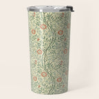 William Morris Sweet Briar Green Coral Travel Mug Gallery Image 2