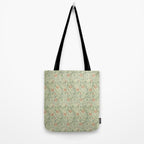 William Morris Sweet Briar Green Coral Tote Bag Gallery Image 2