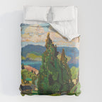 Canadian Landscape Franklin Carmichael Art Nouveau Post-Impressionism Comforter Gallery Image 6