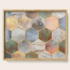 Pretty Hexagons Serving Tray Gallery Image 1