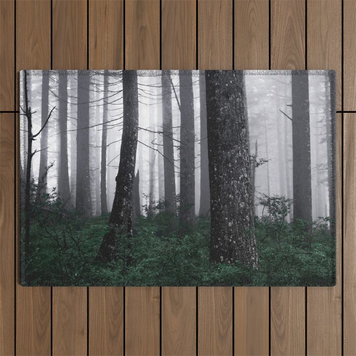 Forest Fog Fun Adventure Outdoor Rug Gallery Image 1