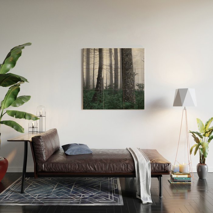 Forest Fog Fun Adventure Wood Wall Art Gallery Image 2