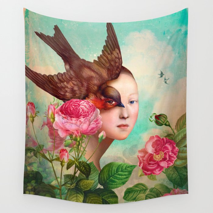 The Silent Garden Wall Tapestry Gallery Image 4