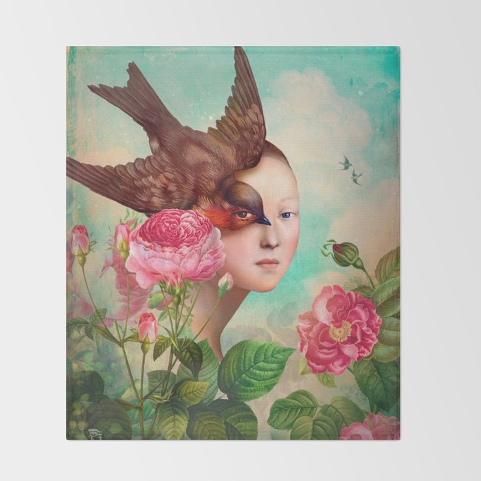 The Silent Garden Throw Blanket Gallery Image 2