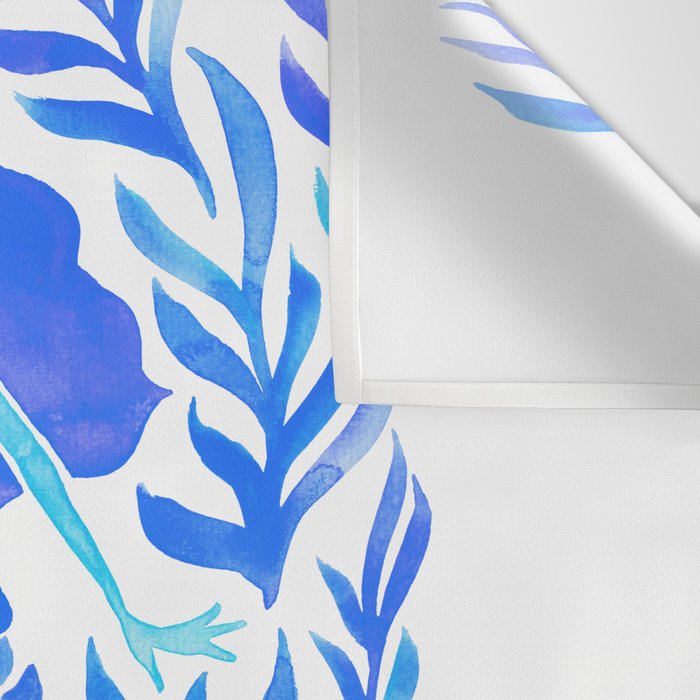 Kelp Forest Mermaid - Blue Palette Wall Tapestry Gallery Image 3