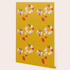 mid century bauhaus floral large 1 Wallpaper Gallery Image 2