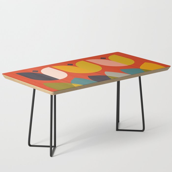 mid century bauhaus floral large 1 Coffee Table Gallery Image 1