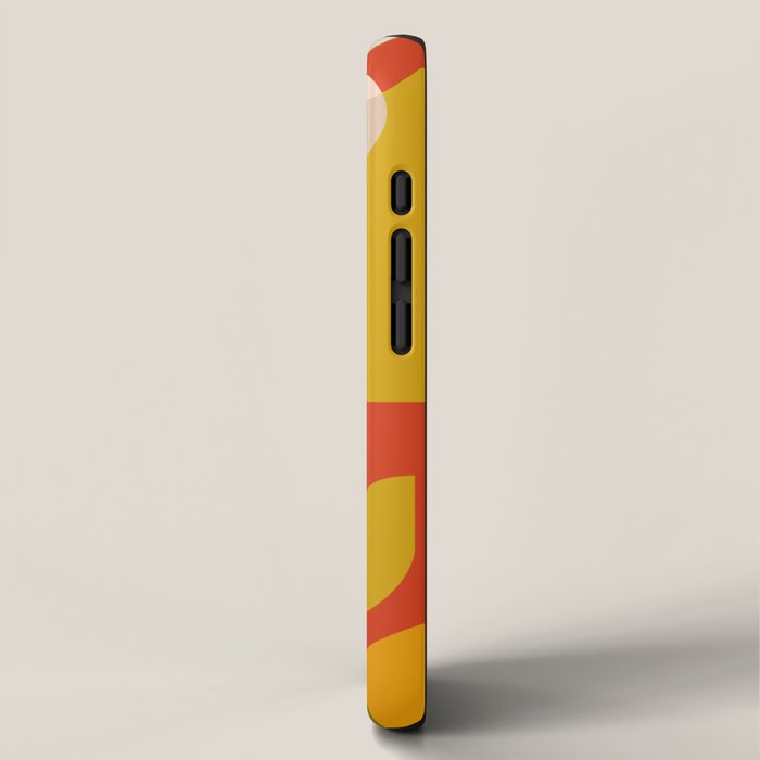 mid century bauhaus floral large 1 iPhone Case Gallery Image 2