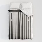 New York: B&W Typography Edition Duvet Cover Gallery Image 6