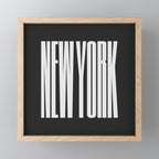 New York: B&W Typography Edition Mini Art Print Gallery Image 1