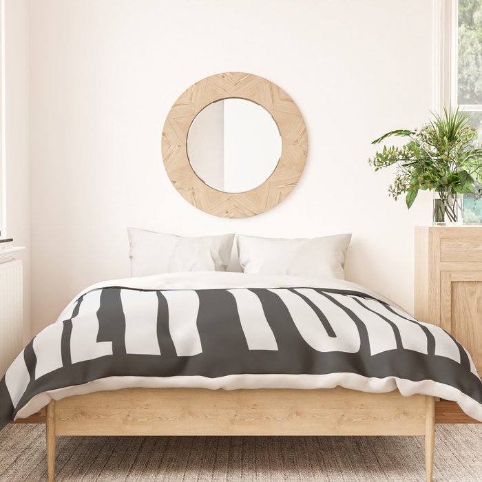 New York: B&W Typography Edition Duvet Cover Gallery Image 3