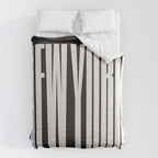 New York: B&W Typography Edition Comforter Gallery Image 6