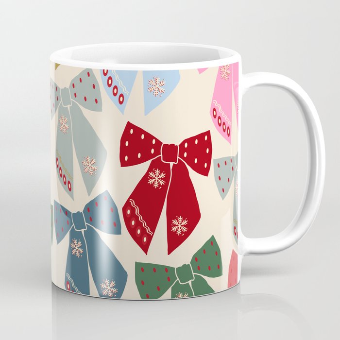 Christmas Bows Coquette Coffee Mug Gallery Image 1