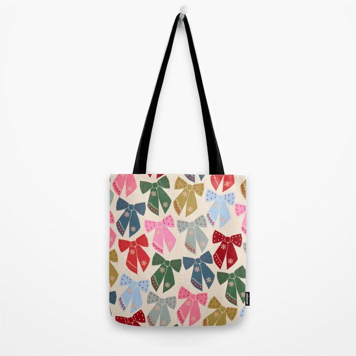 Christmas Bows Coquette Tote Bag Gallery Image 2