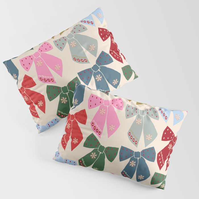 Christmas Bows Coquette Pillow Sham Gallery Image 3