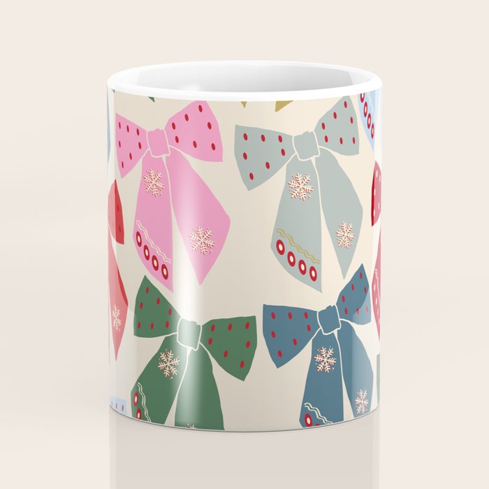 Christmas Bows Coquette Coffee Mug Gallery Image 4
