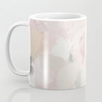 Time to Bloom - Forest Green Fuchsia Blush Pink Abstract Flower Spring Painting Art Coffee Mug Gallery Image 3