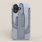 Deserted Cactus - chevron slate iPhone Case Gallery Image 1