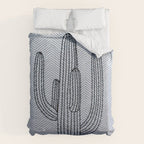 Deserted Cactus - chevron slate Comforter Gallery Image 6