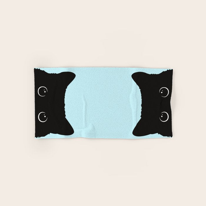 Black cat I Bath Towel Gallery Image 1