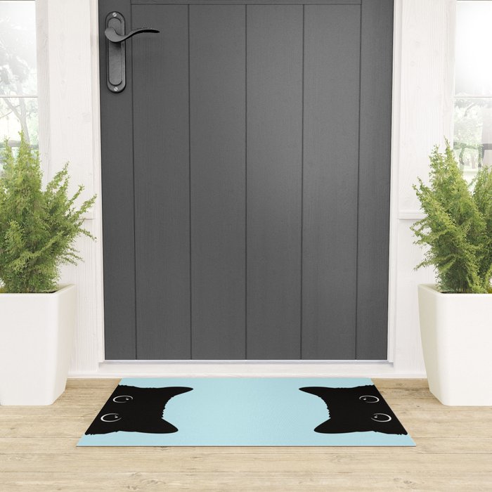 Black cat I Welcome Mat Gallery Image 3