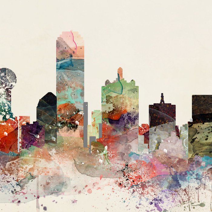 dallas skyline Coffee Mug Gallery Image 2