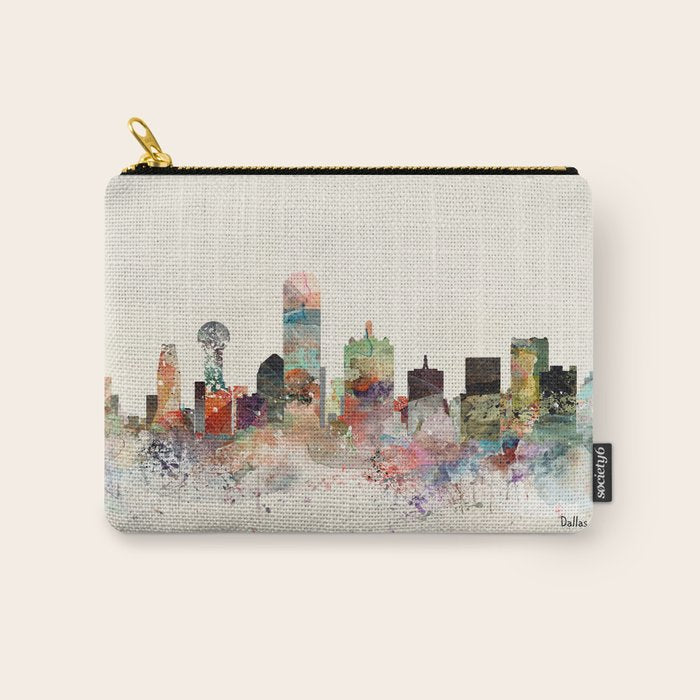 dallas skyline Carry All Pouch Gallery Image 1