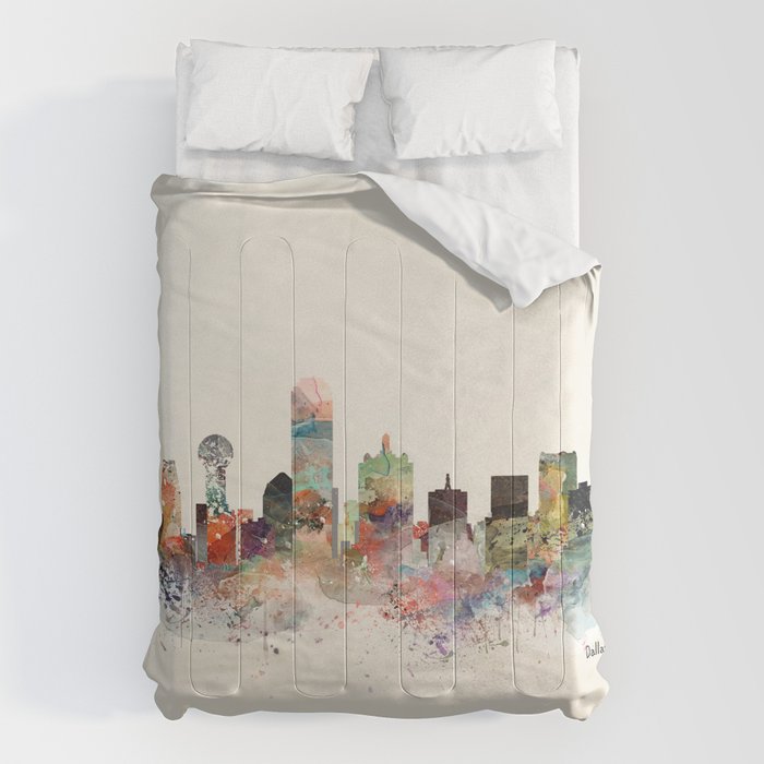 dallas skyline Comforter Gallery Image 6