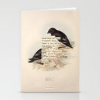 Bird Divinations: Little Auk (about: almanacofbirds.org) Stationery Card Gallery Image 2