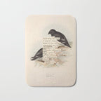 Bird Divinations: Little Auk (about: almanacofbirds.org) Bath Mat Gallery Image 1